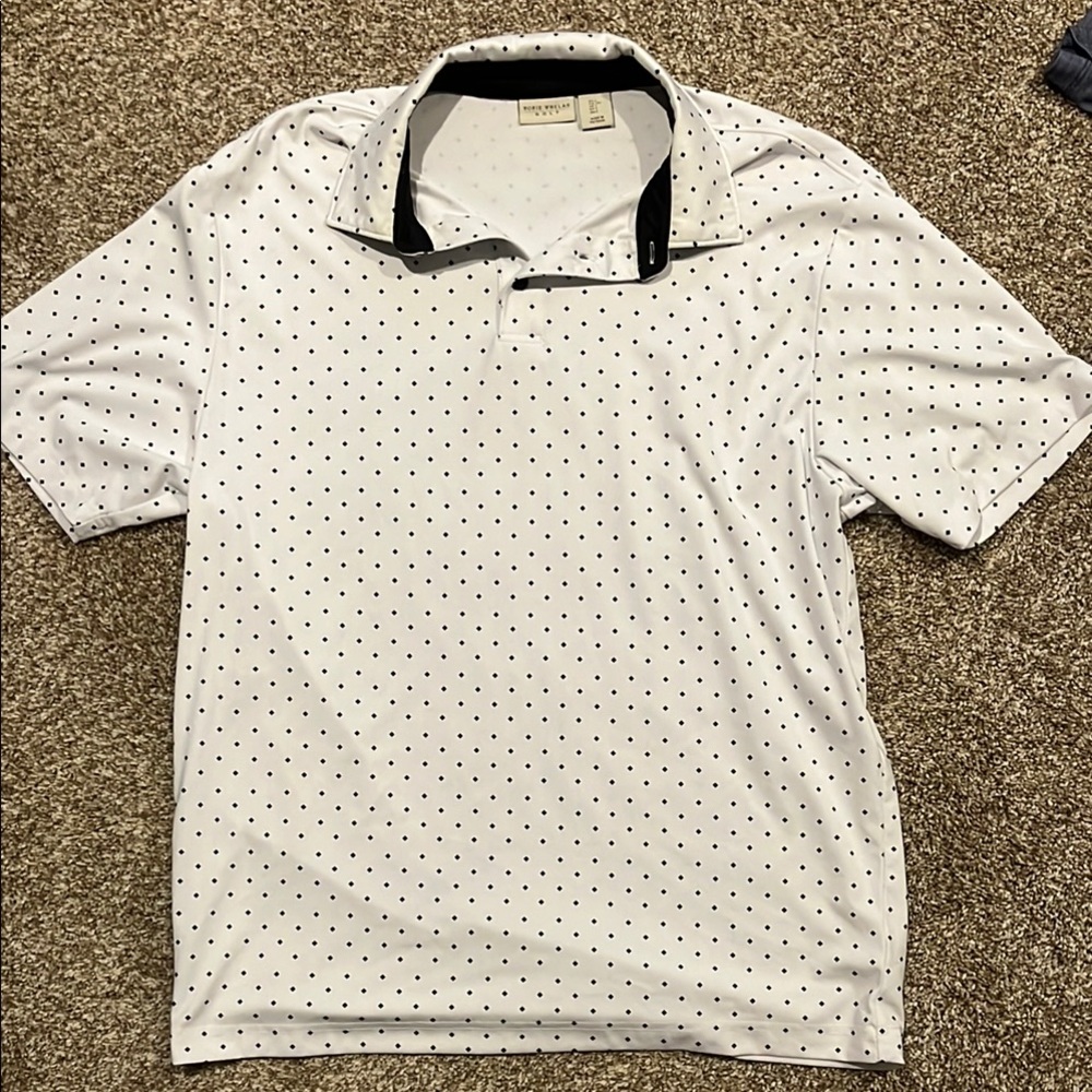 Men's White Golf Performance Shirt